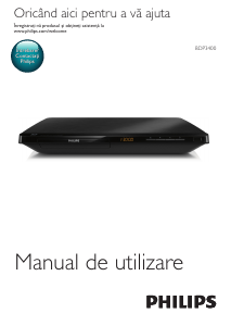 Manual Philips BDP3400 Blu-ray player