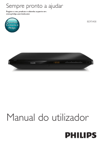 Manual Philips BDP3400 Leitor de blu-ray