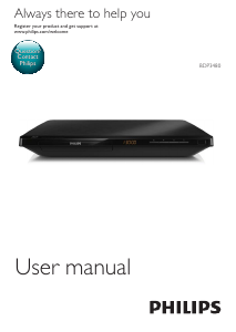 Manual Philips BDP3480 Blu-ray Player