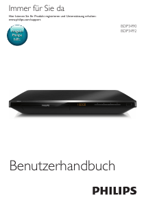 Bedienungsanleitung Philips BDP3492 Blu-ray player
