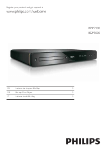 Mode d’emploi Philips BDP5000 Lecteur de blu-ray