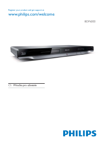 Manuál Philips BDP6000 Přehrávač Blu-ray
