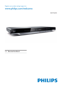 Bedienungsanleitung Philips BDP6000 Blu-ray player