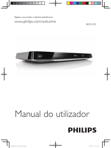 Manual Philips BDP6100 Leitor de blu-ray