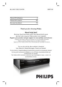 Mode d’emploi Philips BDP7100 Lecteur de blu-ray