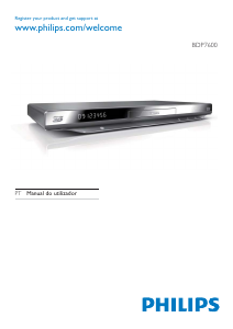 Manual Philips BDP7600 Leitor de blu-ray