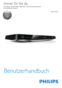 Bedienungsanleitung Philips BDP7700 Blu-ray player