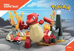 Návod Mega Construx set DYR76 Pokemon Charmeleon