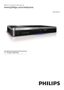 Brugsanvisning Philips BDP8000 Blu-ray afspiller