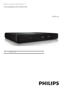 Käyttöohje Philips BDP9100 Blu-ray-soitin
