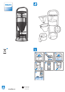 Manual Philips HD5408 Café Gourmet Coffee Machine