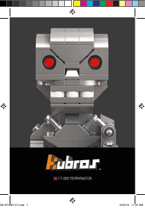 Käyttöohje Mega Construx set DTW67 Kubros Terminator T-800