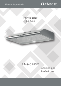 Manual de uso Ariete AR-440 INOX Campana extractora