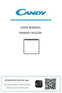 Manual de uso Candy CFU 050 ENEW Congelador