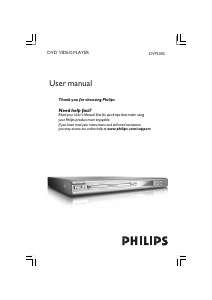 Handleiding Philips DVP3005K DVD speler