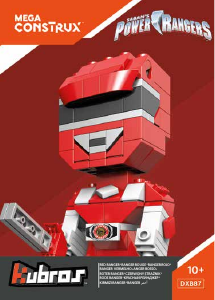 Manual de uso Mega Construx set DXB87 Kubros Red Ranger