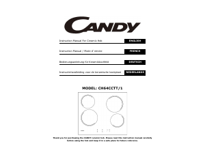 Handleiding Candy CH64CCTT/1 Kookplaat