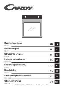 Bedienungsanleitung Candy FCMX676 Backofen