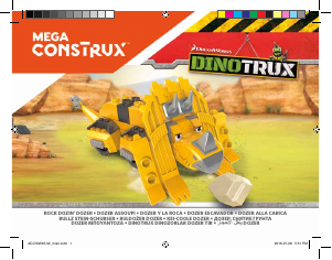 Mode d’emploi Mega Construx set DXW45 Dinotrux Dozer lanceur de rochers