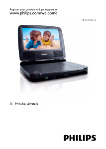 Návod Philips PET721D DVD prehrávač