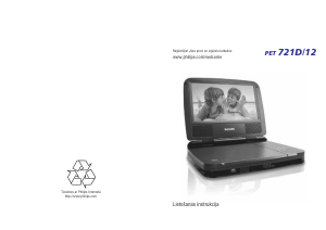 Rokasgrāmata Philips PET721D DVD atskaņotājs