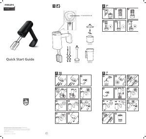 Manual Philips HR3781 Misturador da mão