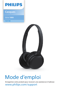 Mode d’emploi Philips TAH1108BK Casque