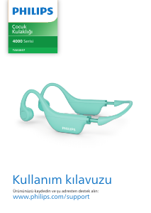 Kullanım kılavuzu Philips TAK4607GR Kulaklık