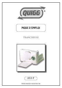 Mode d’emploi Quigg AS3-F Trancheuse