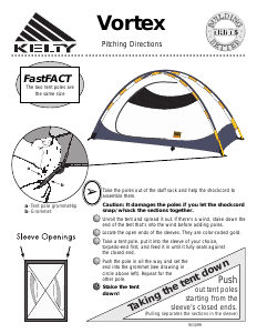 Manual Kelty Vortex 4 Tent
