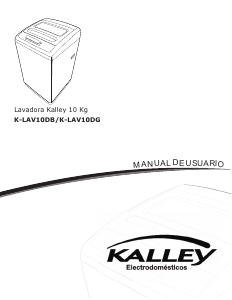 Manual de uso Kalley K-LAV10DG/B Lavadora