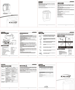 Manual de uso Kalley K-WM13TX Lavadora