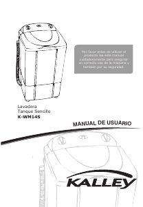 Manual de uso Kalley K-WM14S Lavadora