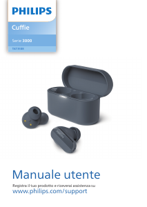 Manuale Philips TAT3508WT Cuffie