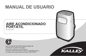 Manual de uso Kalley K-AC14P Aire acondicionado