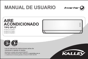 Manual de uso Kalley K-BACS182IB01 Aire acondicionado
