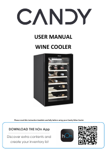 Manual Candy CWCEL 210/NF Cave de vinho