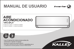 Manual de uso Kalley K-BACS242IB01 Aire acondicionado