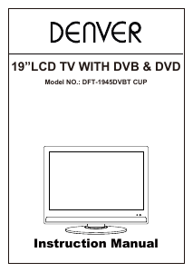 Handleiding Denver DFT-1945DVBT LCD televisie