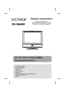 Manual Denver TFD-1904DVBT LCD Television