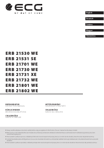 Handleiding ECG ERB 21701 WE Koel-vries combinatie