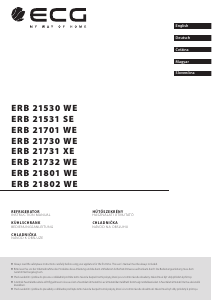 Návod ECG ERB 21701 WE Chladnička s mrazničkou