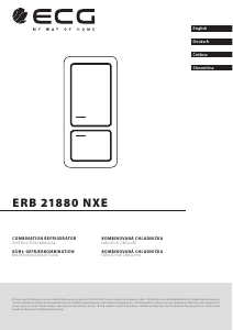 Manuál ECG ERB 21881 NXE Lednice s mrazákem