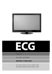 Manuál ECG 22 LHD 143 PVR LCD televize