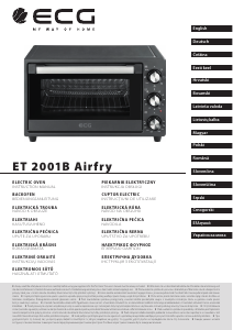 Εγχειρίδιο ECG ET 2001B Airfry Φούρνος
