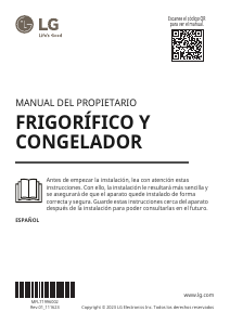 Manual de uso LG GTBV22SWGKD Frigorífico combinado