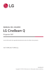 Manual de uso LG HU710PB CineBeam Q Proyector