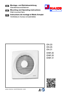 Mode d’emploi Maico ENR 25 Ventilateur