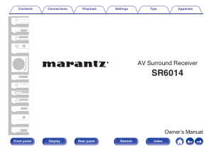 Manual Marantz SR6014 Receiver