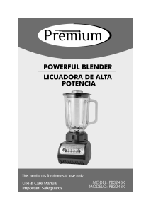 Manual Premium PB324BK Blender